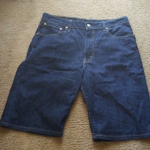 Men denim shorts